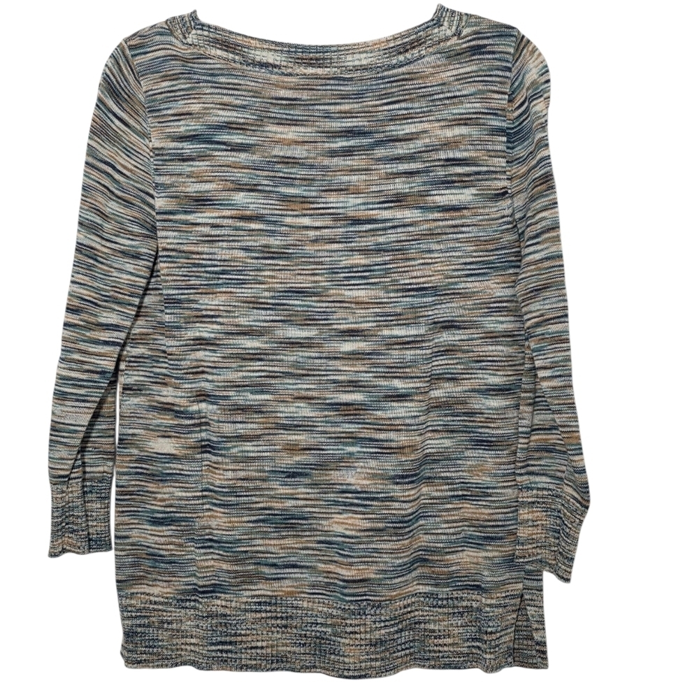 Loft Outlet Marbled Sweater 3/4 Sleeve Size Medium